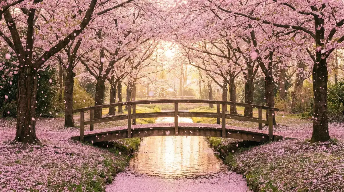 樱花桥畔 - 地西泮 唯美风景
